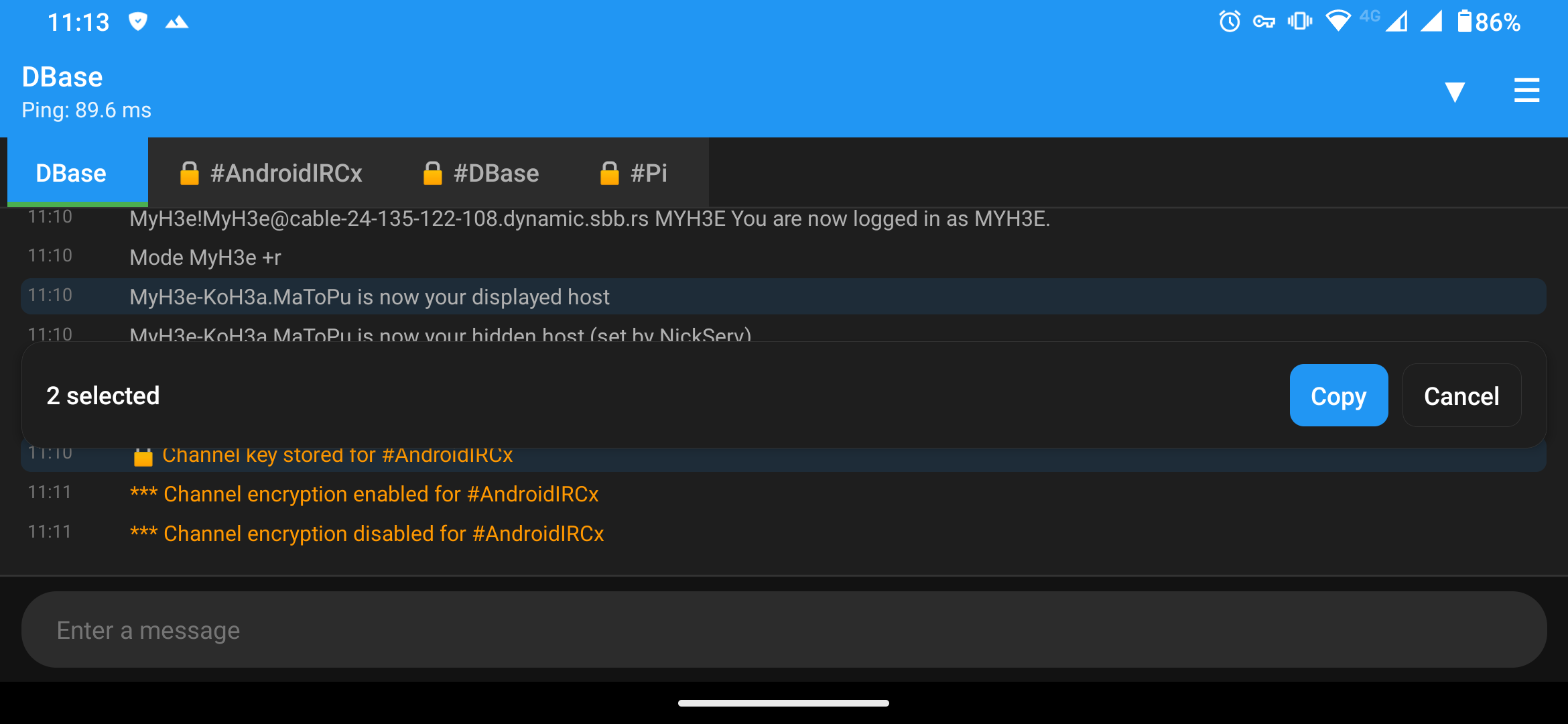 AndroidIRCx Screenshot 14