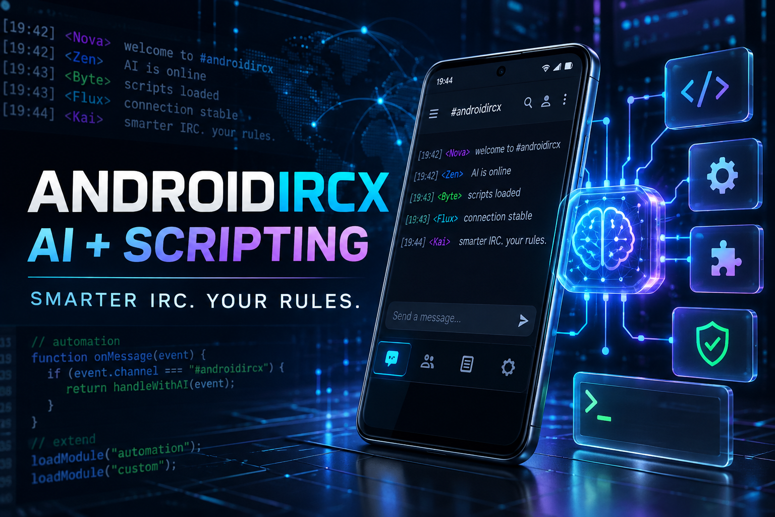 AndroidIRCX AI and Scripting: A Smarter, Extensible IRC Client