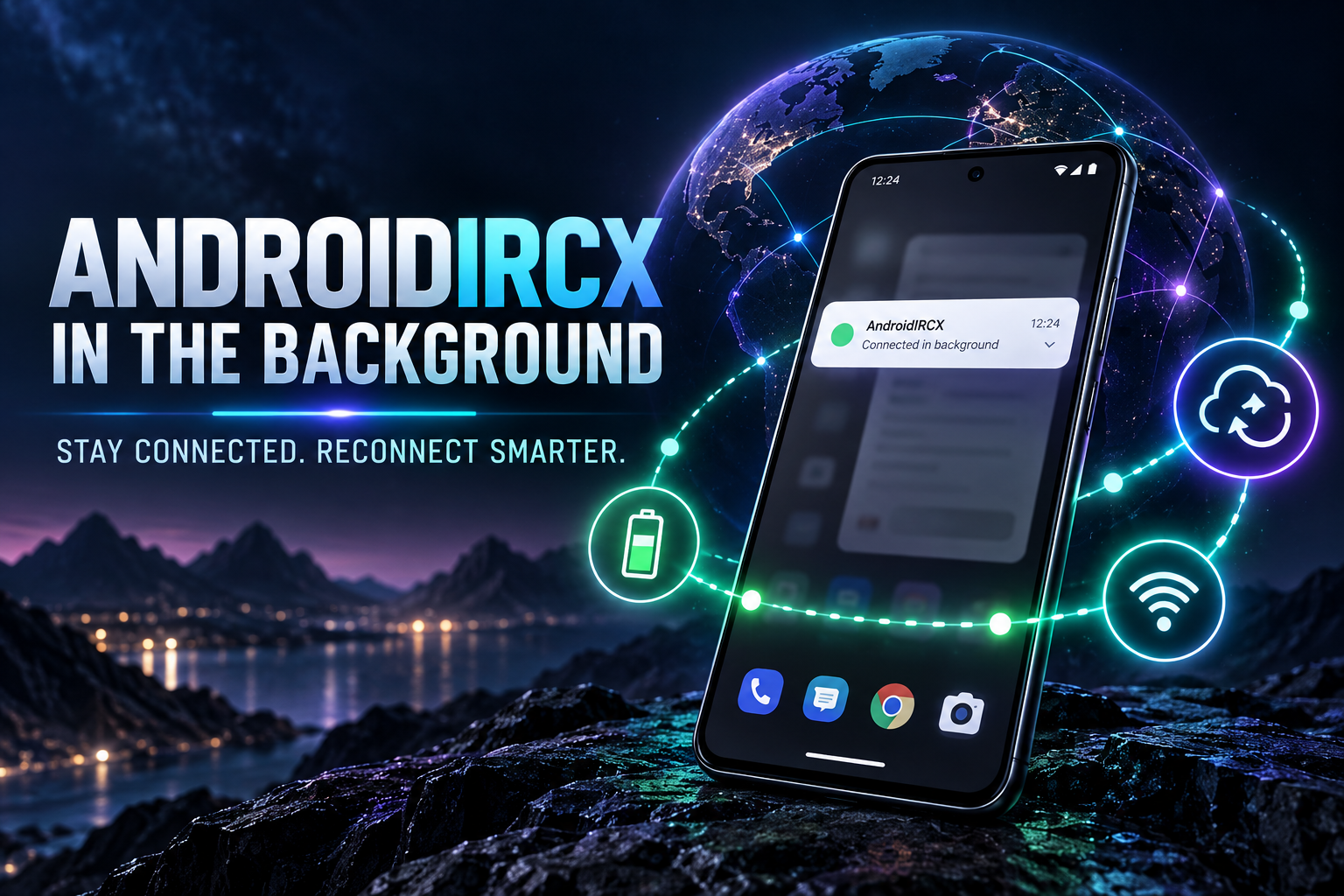 How AndroidIRCX Keeps IRC Running in the Background
