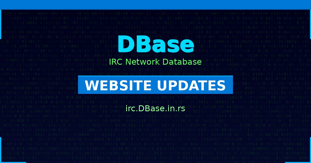 IRCDBase Platform Updates - December 2025